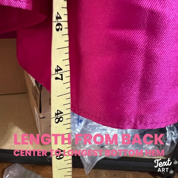 Alfred Sung Strapless Ruffle High-Low Satin Gown Size 8R in THINK PINK - Picture 11 of 12